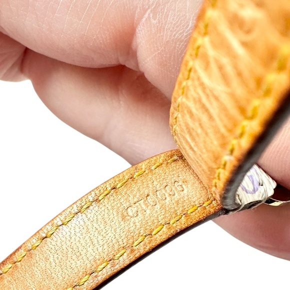 Louis Vuitton White Multicolor Murakami & Vachetta Leather Wristlet Phone Strap - Picture 8 of 9